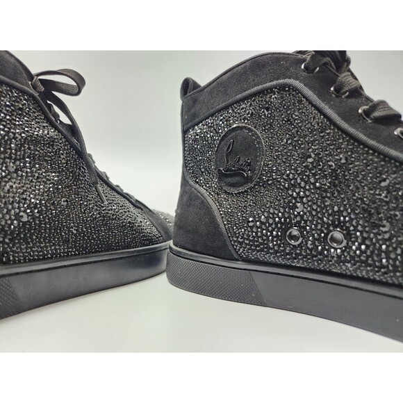 Christian Louboutin Shoes Men Size 14 Preppy Luxury‎ Gothic Rhinestone Punk Edgy - Picture 8 of 12